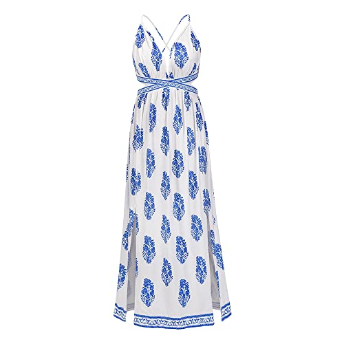 Robe bohème col en V profond pour affiner le buste avec élégance