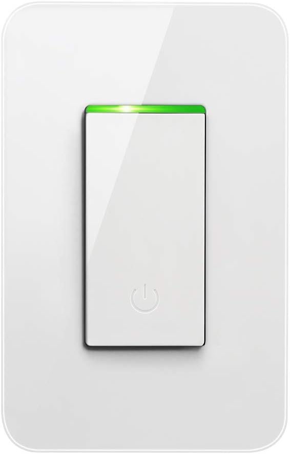 Lyhope Smart Light Switch, Timer Voice/Touch/APP Control Smart Wifi Light Switch, No Hub required, Compatible with Alexa, Google Assistant and IFTTT, ETL and FCC Listed