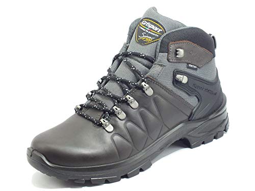 Grisport 14503D10G - Bottes de randonnée pour homme en cuir synthétique et tissu technique Marron - Marron - marron, 44 EU EU Cover