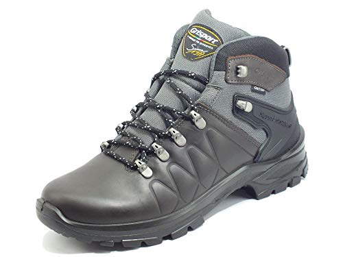 Grisport 14503D10G - Marrone Dakar Scarponcini da Trekking per Uomo in Ecopelle e Tessuto Tecnico (Taglia 43)