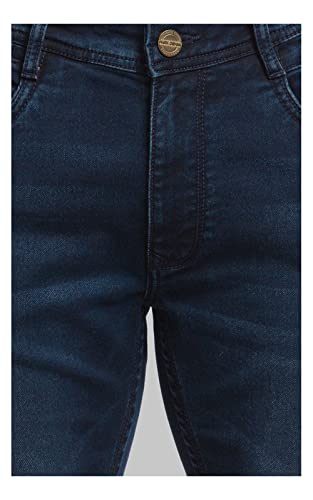 Image of Parx Men's Fitted Cotton Jeans (XCYA01591B8 Blue)