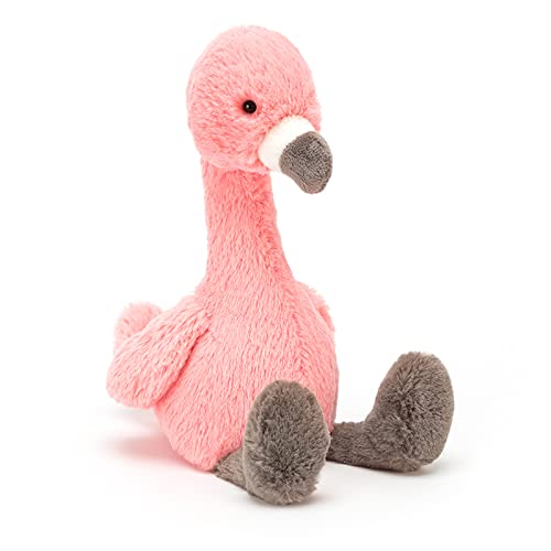 Image of Jellycat Bashful Flamingo Stuffed Animal, Medium 12 inches - Bird Plush Toy - Classic Children's Gift