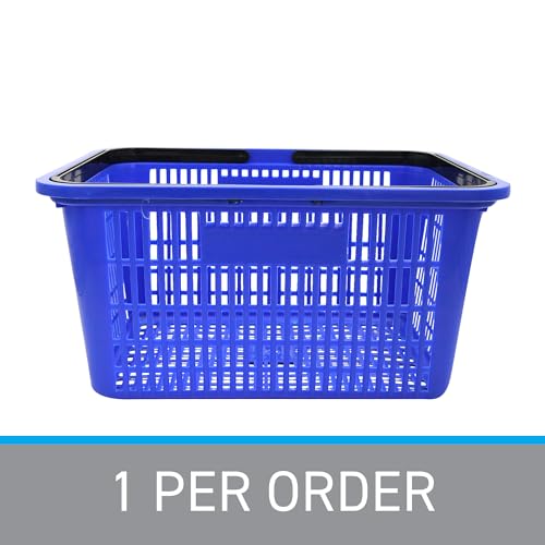 Sswbasics 26126 Blue Plastic Shopping Basket thumb #7