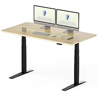 【美品】FLEXISPOT スタンディングデスク(足白+カーブ型天板ブラウン) カーブ型天板 | FlexiSpot 公式ストア