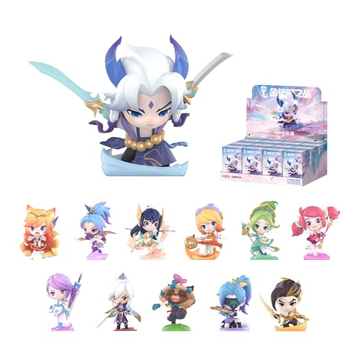POP MART Fight for The Golden Spatula Chibi Series Figures, 12PCs Blind Box Figures, Random Design Action Figures Collectible Toys Home Decorations, Holiday Birthday Gifts, Whole Set