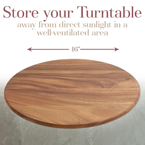 Image of Woodard & Charles Round Lazy Susan Turntable with Stainless Steel Ball Bearing Mechanism - ★★Pack of 6★★
