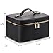 ETOILE - Vanity Case Black - Stylish Travel Makeup Bag Organizer with Dividers