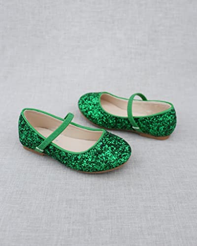 Rock Glitter Mary Jane Ballet Flats, Flower Girls Shoes, Toddler Girls, Party Shoes, Birthday Flats3