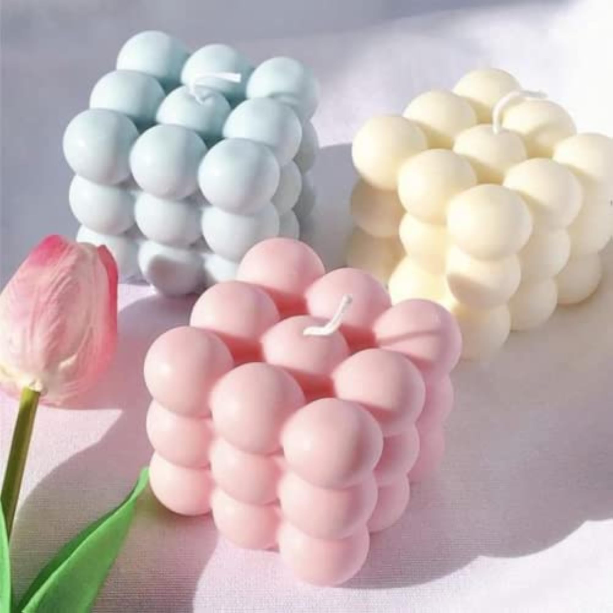 Bubble Candle Silicone Mold for DIY Projects