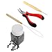 CCbeauty Professional Hair Extension Tool Pliers Hook Needle With 100PCS 5mm Micro Silicone Rings Beads