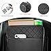 ZNDAW Car Back Seat Organizer, Foldable Leather Backseat Hanging Storage Bag with Adjustable Strap, Multifunction Seat Back Organizer Large Capacity Storage Bag with Mesh Pocket