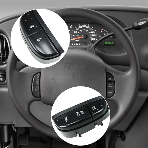 image for HUSUKU Steering Wheel Mounted Cruise Control Switch Buttons Kit Compat
