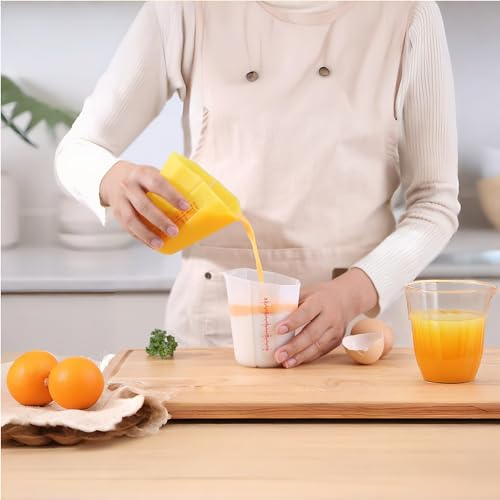 Set de 3 vasos medidores de silicona flexibles miniatura 6