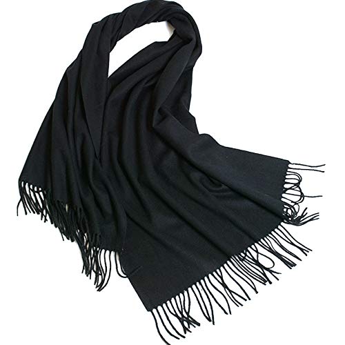 YFJBHDIAN Einfarbiger Damen-Winterschal, modischer warmer Wildschal, Damen-Schal Cover