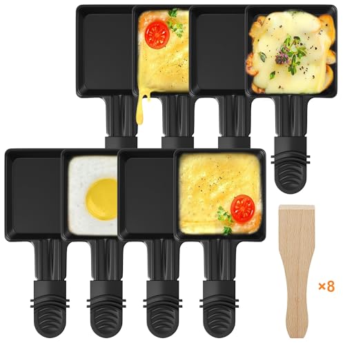 ipow 8 Stück Raclette Pfännchen Ersatz Mini Pfännchen...