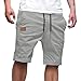 JPLZi Mens White Shorts Cargo Shorts for Men Casual Drawstring Elastic Waist Athletic Workout Gym Jogger Short with Pockets