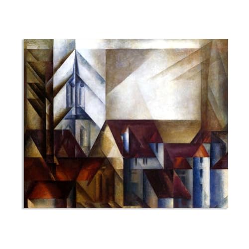 Reproduction de peintures à l'huile Teltow II de Feininger, impression toile premium
