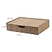 MobileVision Bamboo Drawer Large, Monitor Stand & Stackable Storage Solution for office products pens, pencils, scissors, notepads, business cards and more