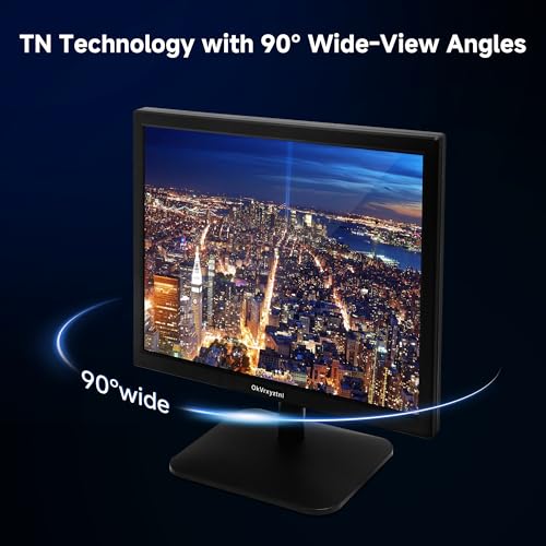 Image of 17 inch Monitor 1280 X 1024 with 45% sRGB Color Correction and 5:4 Aspect Ratio, 75 Hz, VESA Mountable, LED Monitor for PC, Laptop and Computer VGA, HDMI, TN Panel