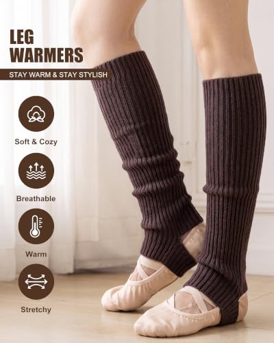 Image of Xtinmee Winter Women Ballet Leg Warmers Knitted