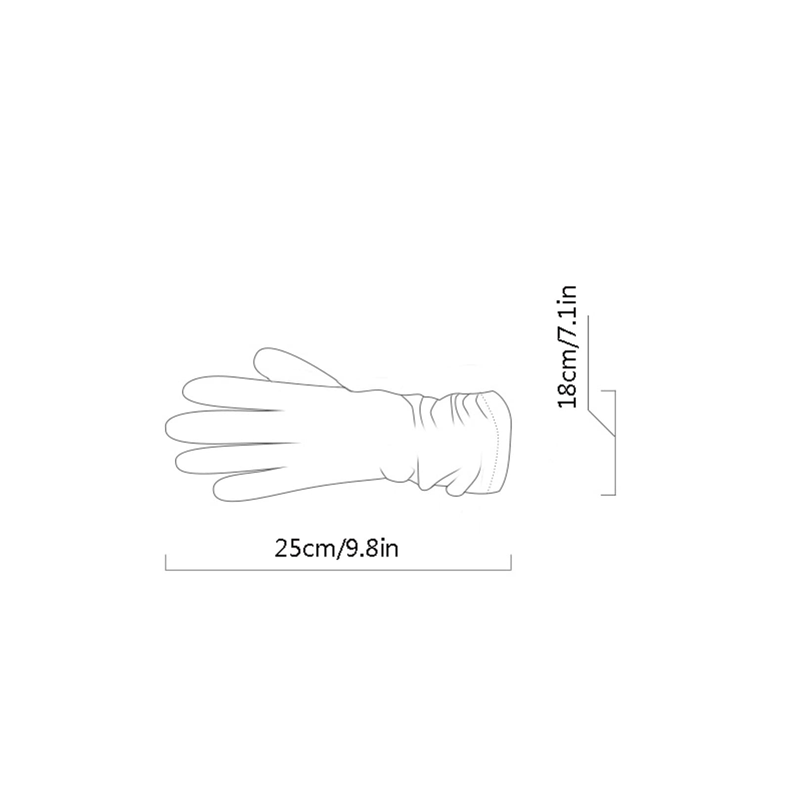 Guantes Invierno Mujer Señoras de Punto Guantes de Dedo otoño Invierno cálido Medio Longitud táctil Guantes Plisados Guantes Esqui (Color : A)