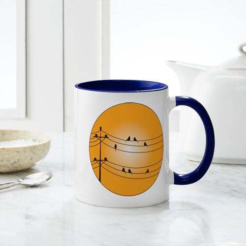 Taza de cerámica 11 oz con diseño Birds miniatura 6