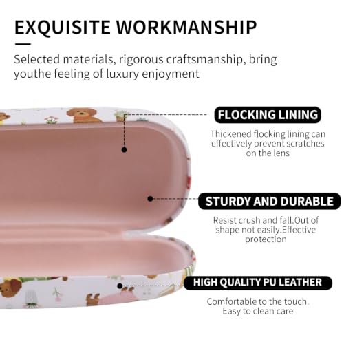 Image of PERFECTSIGHT Hard Shell Eyeglasses Case, Kawaii Protective Glasses Case for Kids, Cute Eyeglass Case for Women Men Girls