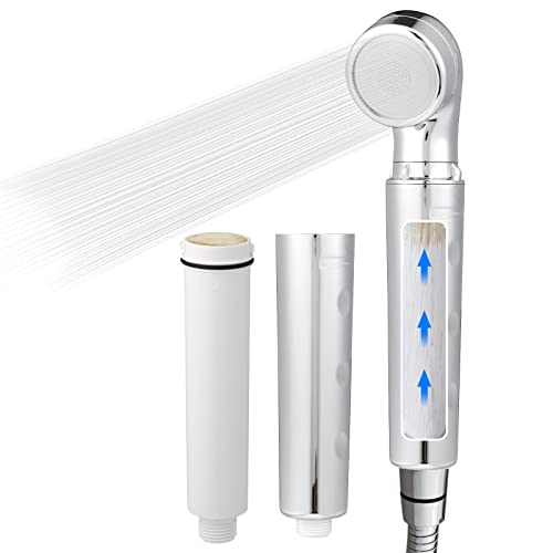 legionela Shower Head Filter High Pressure Water Softer Filter Removed 99.99999% of Harmful Substance(50pcs) Plus chrome