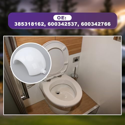Image of RV Toilet Flush Ball Kit, 385318162 Ball and Shaft Kit,Includes Half Ball, 2 Screws, and Cartridge, Ideal for Marine Foot Flush Toilets, Easy to Install 600342766