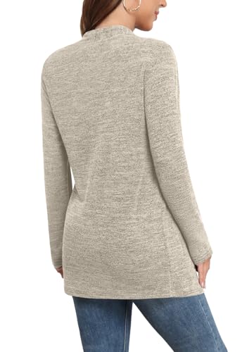 Image of Yincro Womens Lightweight Cardigan Long Sleeve Open Front Casual Sweater Cardigans with Pockets