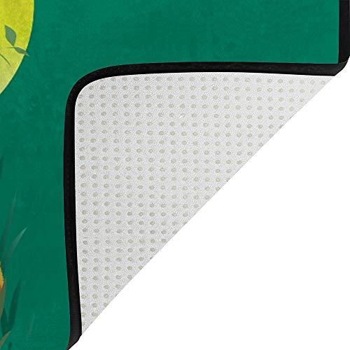 Tapis de sol Ruchen motif tigre vert jungle de qualité premium - 5
