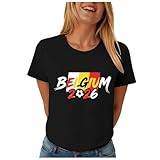 Lässiges Kurzarm-T-Shirt Mit Print Für Damen, Sich Vielseitig Kombinieren Lässt. Zum Beispiel Mit Shorts, Langen Hosen, Jeans, Kleidern, Leggings, Weißen Schuhen, Stiefeln Usw. Mit Diesem Schicken Shirt Sehen Sie Modischer Attraktiver Aus!