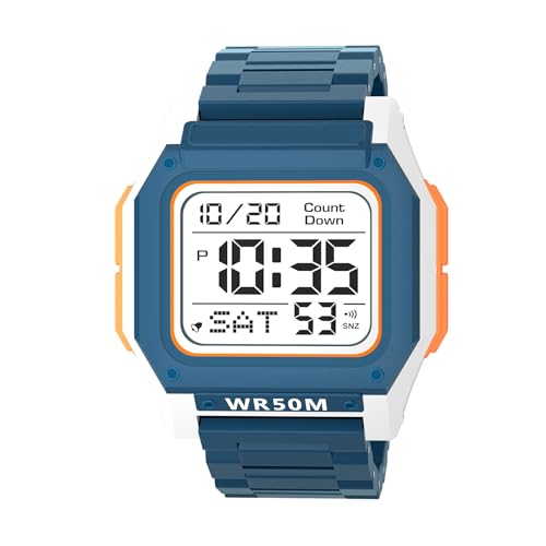 Catálogo para Comprar On-line pantalla digital más recomendados. 41 TIKAM Reloj Digital Hombre, Reloj Deportivo con Pantalla Digital, Resistente al Agua, Pantalla Luminosa, con Cronómetro, Alarma, Doble Hora, Cuenta Atrás (Azul)