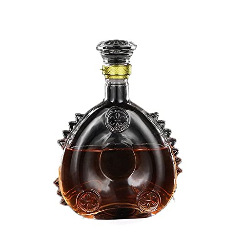 TALLKING Red Wine Decanter, Whisky Decanter Crystal Decanter 750ml,Louis XIII Wine Bottle with Lid Sealed Glass Wine Bottle,for Wine Bourbon Brandy Liquor Juice Water Mouthwash