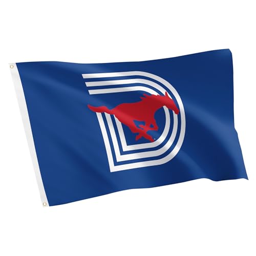 Desert Cactus SMU Mustangs 100% Polyester Indoor Outdoor Southern Methodist University 3x5 feet Banner (Flag F)