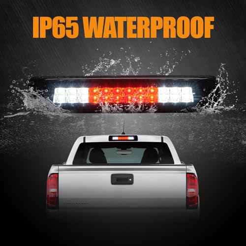 Image of Third 3rd Brake Light LED for 2015-2022 Chevy Colorado, High Mount Rear Brake Lights Assembly for 15-22 GMC Canyon, Waterproof Center Cab Lamp Cargo Stop Light