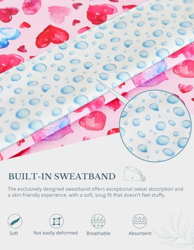 Image of Scrub Caps for Women with Buttons, Classic Surgical Caps | Double-Sided Printed, Adjustable,Long Hours, Sweatbands, Fabric Help Reduce Static Buildup