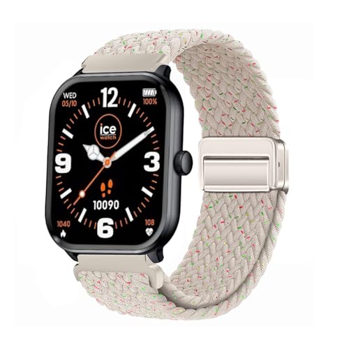 AireWiki 22mm Stoff Armband Kompatibel mit ICE-WATCH (1,85') Armband Nylon Für Herren Damen Sport Ersatzband mit Uhrenarmband Magnetschnalle Für ICE-WATCH (1,85') (2)