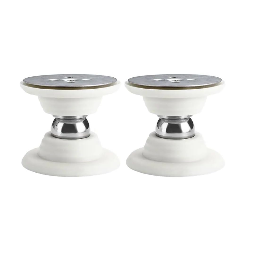 Fjixuo White 2X Door Stopper Powerful Suction Magnet Catch Stop Holder For Home, Office(White)