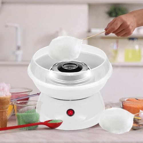 Supfine Zuckerwattemaschine für zu Hause | Zuckerwattemaschine für Zuhause | Zuckerwatte für Kinderpartys, Geburtstage, 220 V EU (weiß) Supfine Zuckerwattemaschine für zu Hause | Zuckerwattemaschine für Zuhause | Zuckerwatte für Kinderpartys, Geburtstage, 220 V EU (weiß)