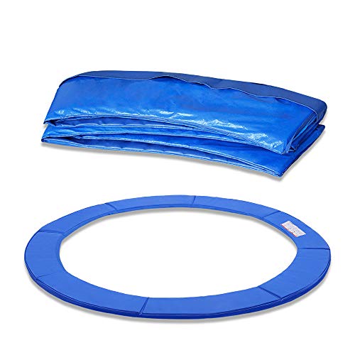 HENGMEI Trampoline Edge Cover 8ft 10ft 12ft Spring Cover Trampoline Accessory Replacement Pad, Blue, 12ft