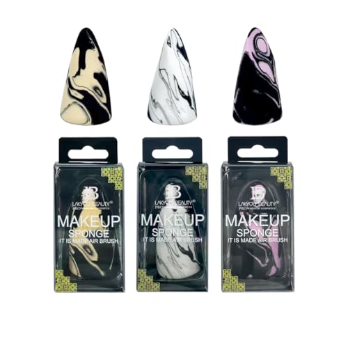Image of 1 Pcs Makeup Sponge With Latex Free Foam & Dual-Pointed Ends For Blending, Vegan & Cruelty-Free | for Foundation, Concealer, and Blending | Soft, Reusable Sponge Applicator Multicolored