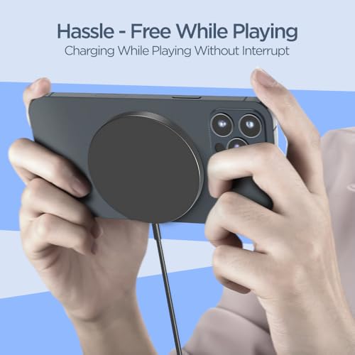 Image of UNIGEN Magtec 100 15W Magnetic Wireless Charger, MagSafe Compatible, Fast Charging for iPhone 17 /16 /15 /14 /13 /12 Series and All Qi-Enabled Devices (Black)