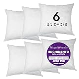 Kit 6 Enchimentos para Almofadas Espuma Ultramacio 45x45cm - Conforto e Maciez para Sala e Quarto
