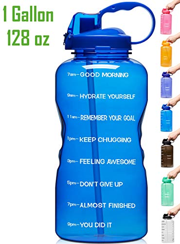 Venture Pal Large 1 Gallon/128 OZ (When Full) Motivational BPA Free Leakproof Water