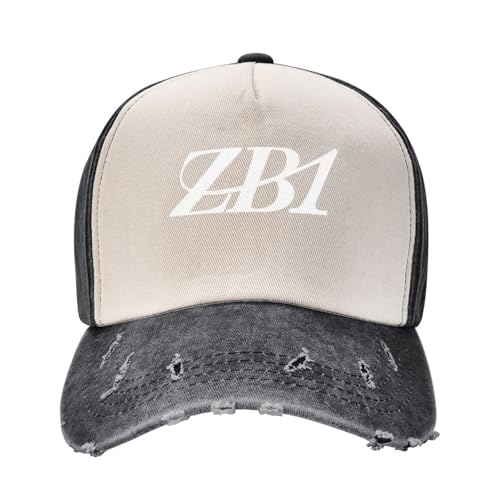Photo de YHRYHYM Casquette de Baseball en Denim Vieilli Plaine Boy_s Planet Zerobaseone Logo (ZB1) - Casquette de Baseball Blanche Alpinisme Golf Cap Bobble Hat Visière Femmes Chapeaux Mode Homme Rétro