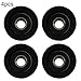 4pcs Single Bearing Pulley Wheel for Exercise for Bike, Nylon Fiber Fitness Accessories, Compact for Home Gym and Travel Workout Equipment, Black（01）