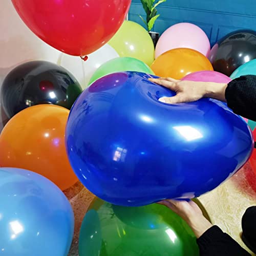 Image of 90 Pack 18 inch Balloons 15 Kinds Colors Latex Colorful Party Balloon Bulk for Various Party Events Decorations