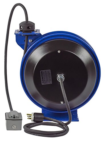 Coxreels Ez-Pc24-0012-F Safety Series Spring Rewind Power Cord Reel: Duplex Recept 100' Cord 12 Awg - Thumbnail 7