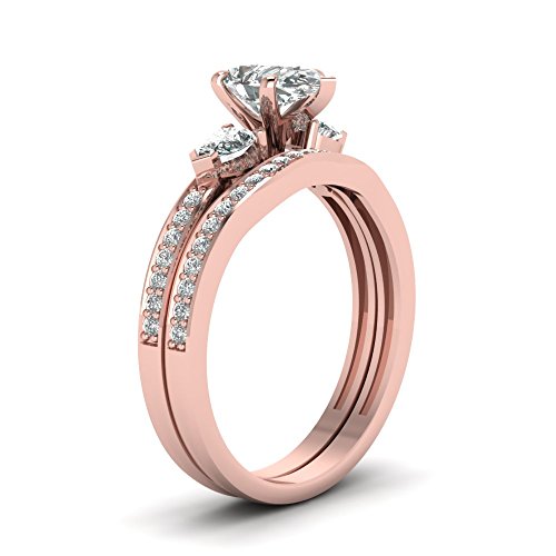 Pear Cut Moissanite Engagement Ring Sets for Women,1.75/2.75 CTW Moissanite Wedding Rings Sets Platinum Plated Silver Bridal Band Sets Free Engraved3